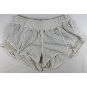 Lululemon Women’s White Hotty-Hot Shorts, 2.5 Inseam , Size 6